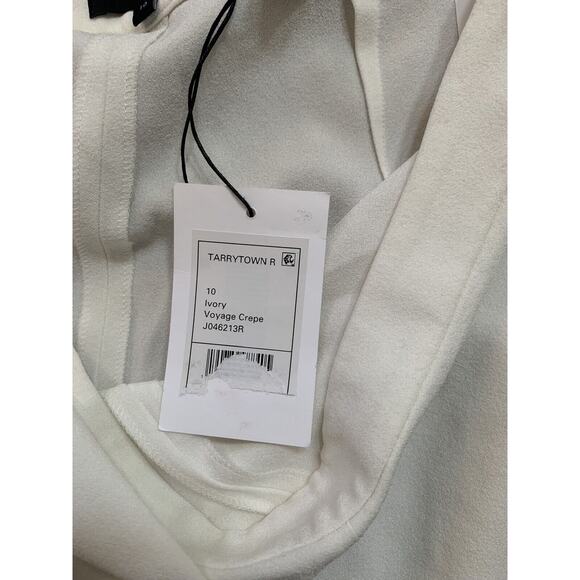 Theory High Waist Ivory White Shorts Voyage Crepe Size 10 ~ NET - Picture 6 of 6